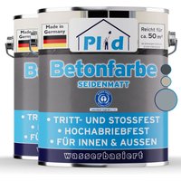 Betonfarbe 5L Silbergrau - für ca. 50m² / Bodenbeschichtung Bodenfarbe Sockel von Plid