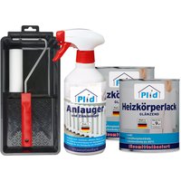 Heizkörperlack LH Set 1,5L Weiß Glänzend + Lackierset, Anlauger von Plid