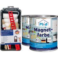 Premium Magnetfarbe Magnet Magnetlack Magnetwand Set Anthrazit von Plid