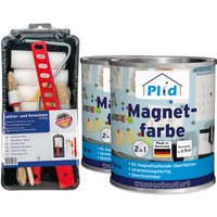 Magnetfarbe 1,5L Anthrazitgrau für ca. 7,5m² + Anstreichset/Magnetlack Magnetwand Magnetfarbe 1,5L Anthrazitgrau für ca. 7,5m² + Anstreichset/Magnetlack Magnetwand von Plid