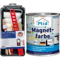 Premium Magnetfarbe Magnet Magnetlack Magnetwand Set Anthrazit von Plid