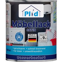 Möbellack 0,75L Weiß Satin / Türenlack Holzlack Spielzeugfarbe Acryllack Lack von Plid