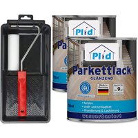 Premium Parkettlack Parkettsiegel Klarlack Farblos Set Farblos - Glänzend von Plid