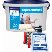 Tapetengrund Set weiß matt 10L für ca. 70m² / Tapetengrundierung Grundierung Tapetengrund Set weiß matt 10L für ca. 70m² / Tapetengrundierung Grundierung von Plid