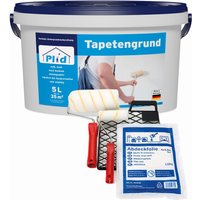 Tapetengrund Set weiß matt 5L für ca. 35m² / Tapetengrundierung Grundierung von Plid