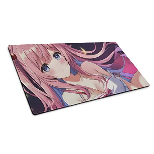 Anime Mauspad XXL, Manga Schreibtischunterlage, Kawaii Gaming Mousepad Rutschfest, Gamer PC Computer Zubehör, Schreibtisch Matte, Maus Pad (60x35cm) von PlimPlom