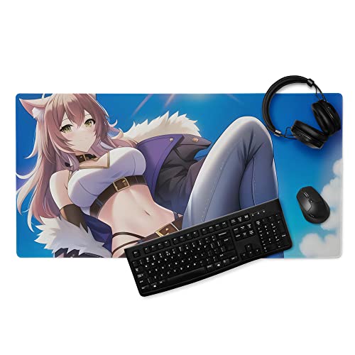 Anime Mauspad XXL - Schreibtischunterlage Groß - Mousepad Groß Rutschfest - Anime Merch - Mouse Pad - Gamer Computer PC Zubehör - Büro Deko (80x40cm) von PlimPlom