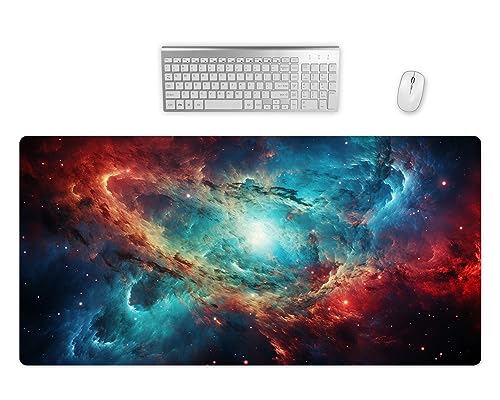 Gaming Mauspad XXL - Weltraum Kunst Schreibtischunterlage - Hochwertiges Mousepad In 2 Größen - Schreibtisch Matte - Bessere Präzision und Geschwindigkeit (80x40cm, 4) von PlimPlom