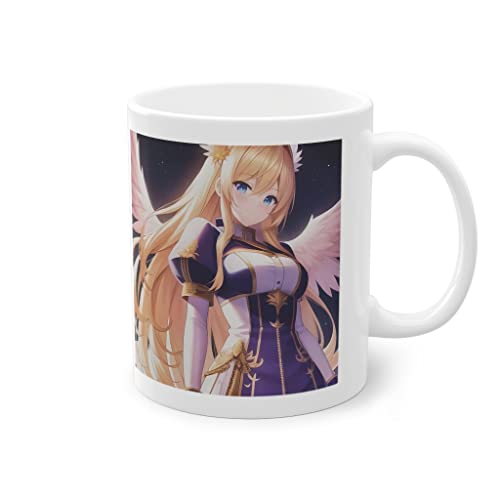 Manga Tasse Weiß Beidseitig Bedruckt Kawaii Engel Kaffeetasse Otaku Geschenk Idee Kaffeebecher Anime Merch Japan Deko von PlimPlom