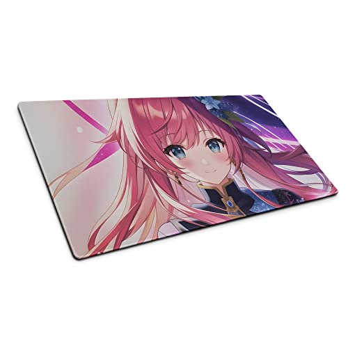 Mauspad XXL Anime Girl, Kawaii Schreibtischunterlage, Gaming Mousepad Rutschfest, Gamer PC Computer Zubehör, Manga Maus Pad, Schreibtisch Matte (60x35cm) von PlimPlom