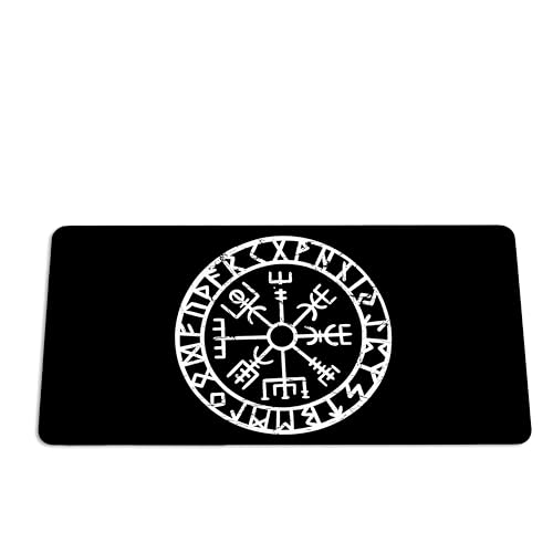 Mauspad XXL Wikinger Vegvisir - Schreibtischunterlage - Gaming Mousepad Groß - Schreibtisch Matte In 2 Größen - Tischunterlage Rutschfest (80x40cm) von PlimPlom