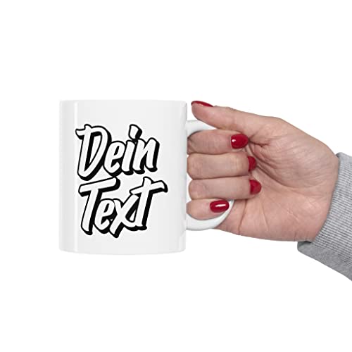 Tasse Personalisiert Mit Wunschtext - Beidseitig Bedruckt - Einzigartige Personalisierte Kaffeetasse Mit Wunschname Oder Text Zum Selbst Gestalten - Namenstasse von PlimPlom