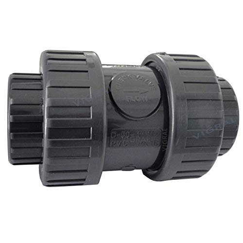 Plimat PVC Kegelrückschlagventil Federbelastet Klebemuffe Betriebsdruck 16 bar (40mm - 1"½") von Plimat