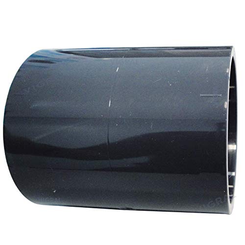 Plimat PVC Klebefitting 50 mm T-Stück Bogen Rohr Winkel Muffe Kappe Verschraubung (PVC Muffe kurz (60mm)) von Plimat