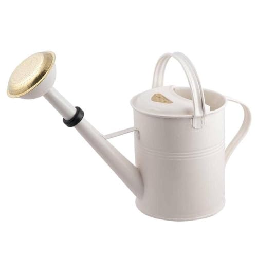 PLINT 5L Watering Can - Modern Style Watering Pot for Indoor and Outdoor House Plants - Coloured Galvanised Powder Coated Steel - Metal Design with Narrow Spout and High Handle -Winter White von Plint