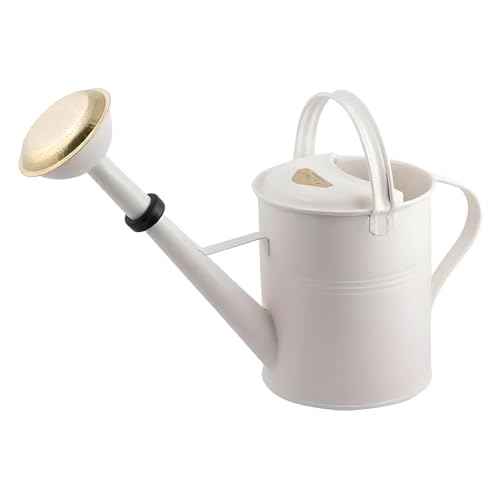 PLINT 5L Watering Can - Modern Style Watering Pot for Indoor and Outdoor House Plants - Coloured Galvanised Powder Coated Steel - Metal Design with Narrow Spout and High Handle -Winter White von Plint