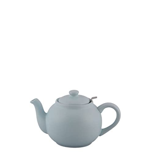 PLINT Simple & Stylish Ceramic Teapot, Globe Teapot with Stainless Steel Strainer, Ceramic Teapot for 3-5 Cups, 900ml Ceramic Teapot, Flowering Tea Pot, TeaPot for Blooming Tea, Ice Color von PLINT