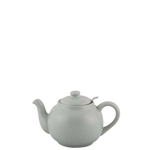 PLINT Simple & Stylish Ceramic Teapot, Globe Teapot with Stainless Steel Strainer, Ceramic Teapot for 3-5 Cups, 900ml Ceramic Teapot, Flowering Tea Pot, TeaPot for Blooming Tea, Leaf Color von PLINT