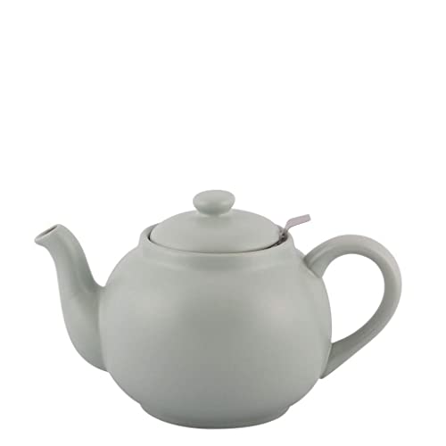 PLINT Simple & Stylish Ceramic Teapot, Globe Teapot with Stainless Steel Strainer, Ceramic Teapot for 6-8 Cups, 1500ml Ceramic Teapot, Flowering Tea Pot, TeaPot for Blooming Tea, Leaf Color von PLINT