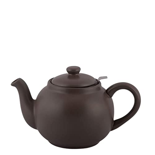 PLINT Simple & Stylish Ceramic Teapot, Globe Teapot with Stainless Steel Strainer, Ceramic Teapot for 6-8 Cups, 1500ml Ceramic Teapot, Flowering Tea Pot, TeaPot for Blooming Tea, Modern Black von PLINT