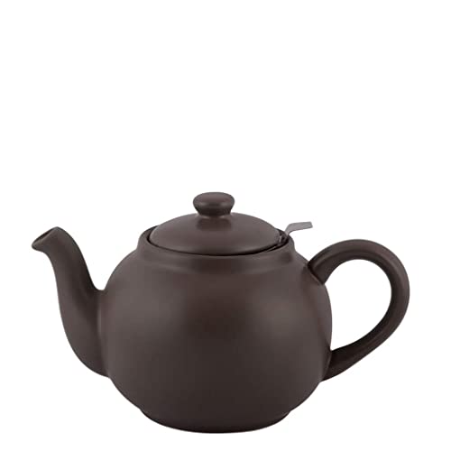 PLINT Simple & Stylish Ceramic Teapot, Globe Teapot with Stainless Steel Strainer, Ceramic Teapot for 6-8 Cups, 1500ml Ceramic Teapot, Flowering Tea Pot, TeaPot for Blooming Tea, Modern Black von Plint