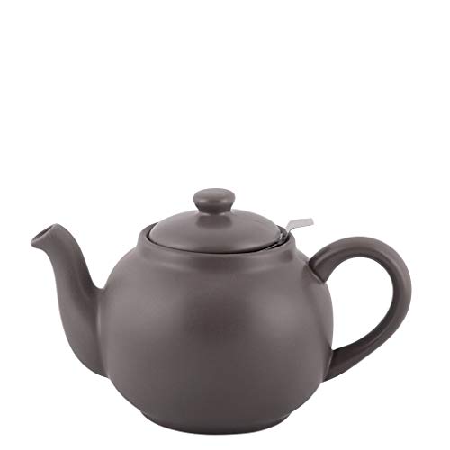 Plint Teekanne - 1,5 Liter - Almost Black - Dunkelgrau - Steingut mit Edelstahl Sieb von Plint