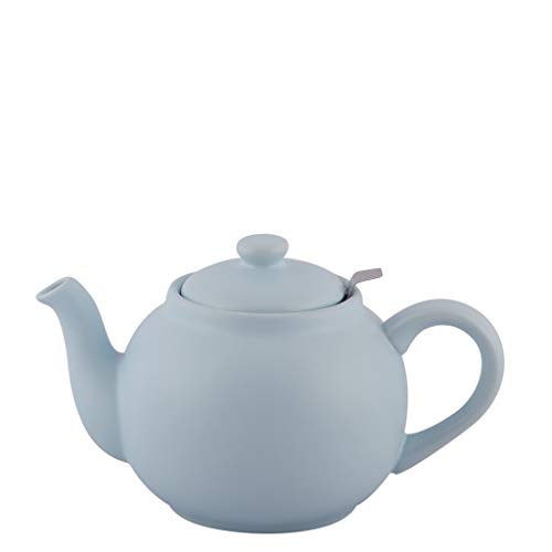 Plint Teekanne - 1,5 Liter - Eisblau - Steingut mit Edelstahl Sieb von Plint