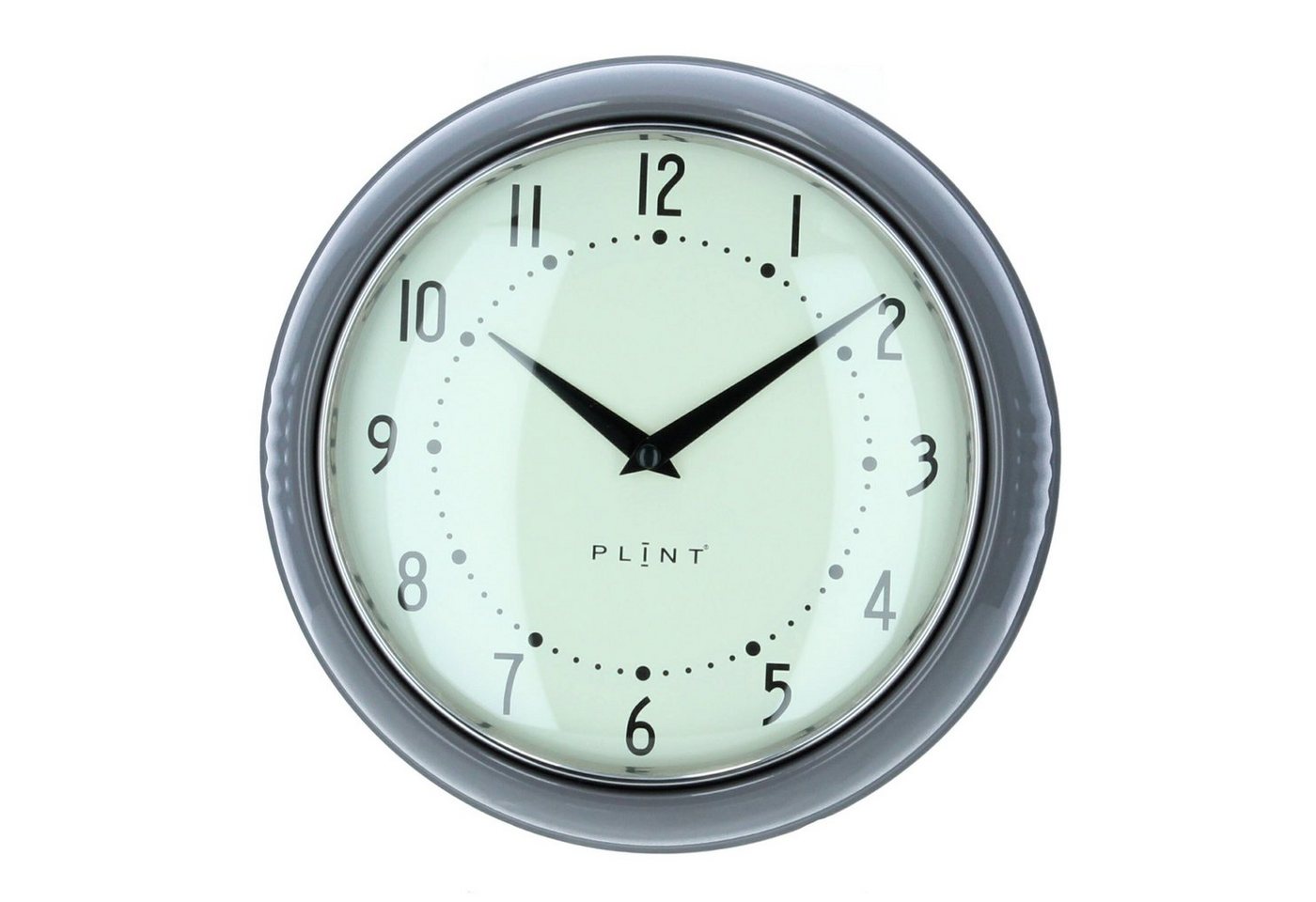 Plint Wanduhr Küchenuhr Retro almost black grau Uhr Plint Wanduhr Küchenuhr Retro almost black grau Uhr von Plint