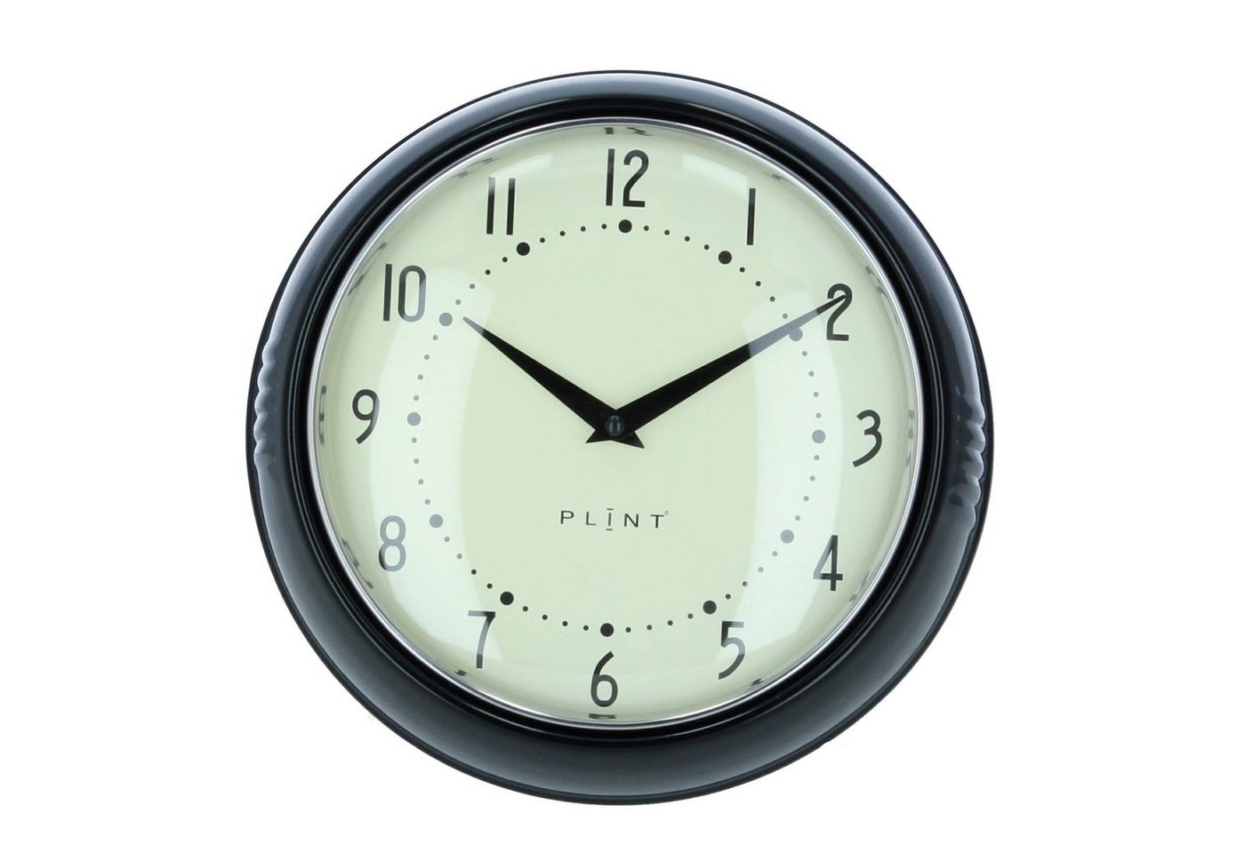 Plint Wanduhr Küchenuhr Retro black schwarz Uhr Plint Wanduhr Küchenuhr Retro black schwarz Uhr von Plint