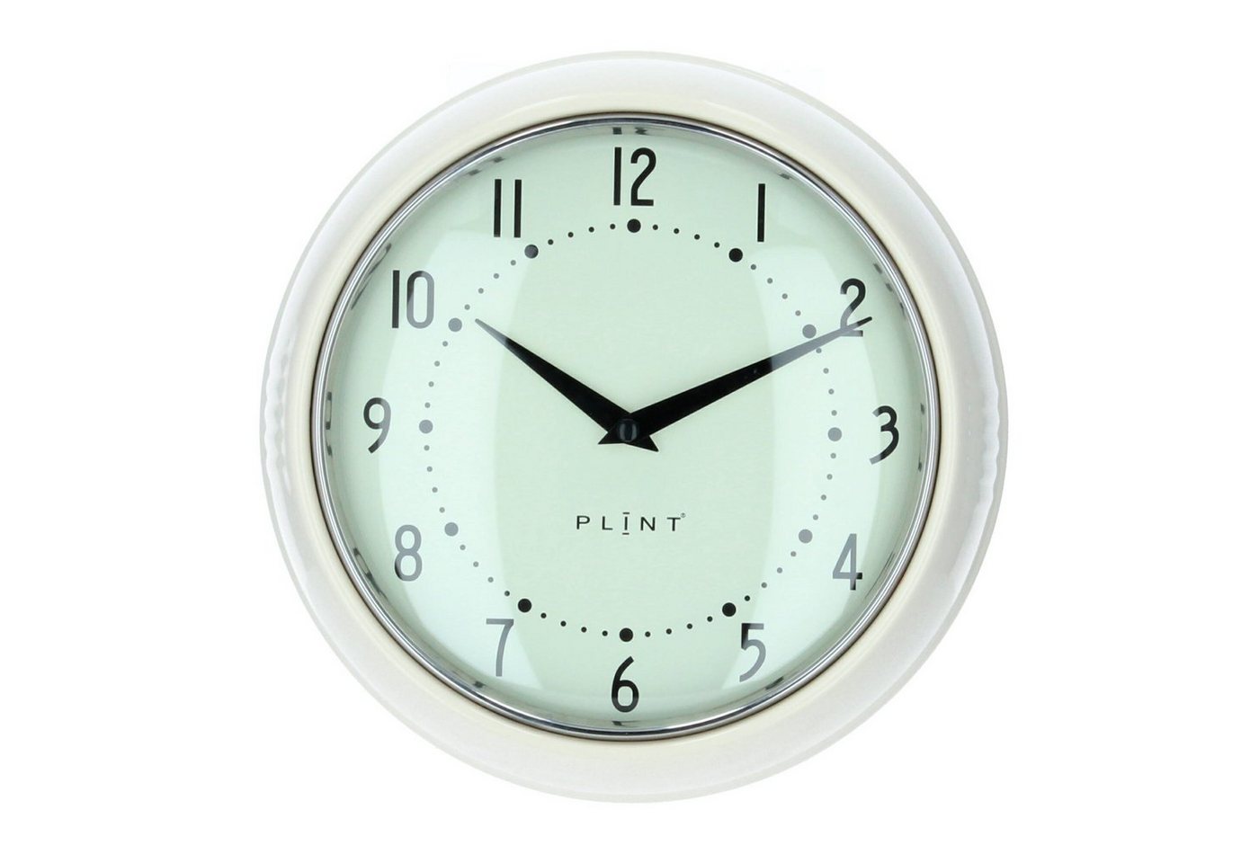 Plint Wanduhr Küchenuhr Retro cream cremeweiß weiß Plint Wanduhr Küchenuhr Retro cream cremeweiß weiß von Plint