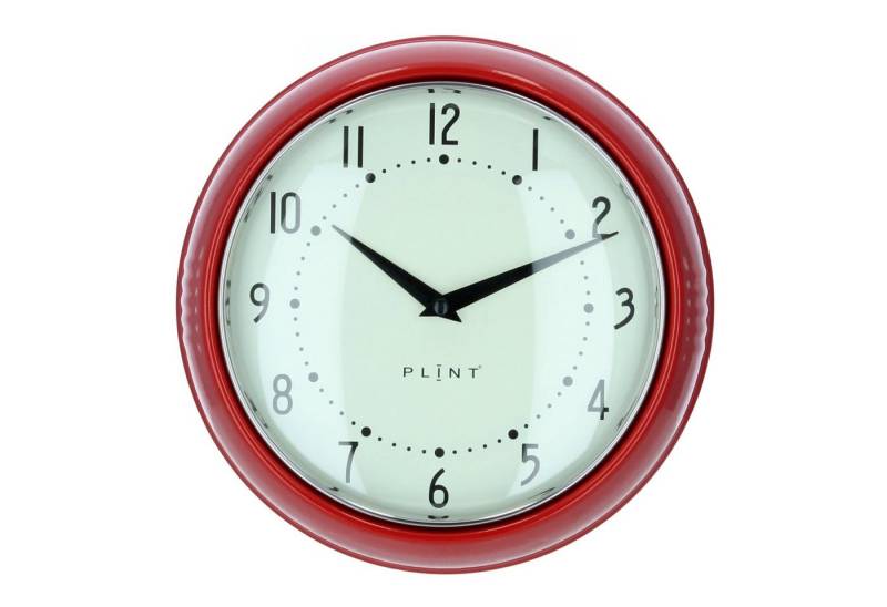 Plint Wanduhr Küchenuhr Retro red rot von Plint