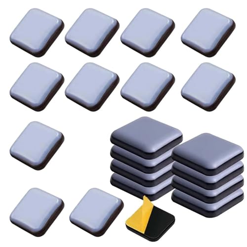 20 Stück Möbelgleiter,Teflongleiter Selbstklebend,Möbel Bewegen Pads zum Bewegen Schwerer Möbel,Effektiver Schutz Ihrer Möbel Stühle Böden(20x20mm) von Plipdhy