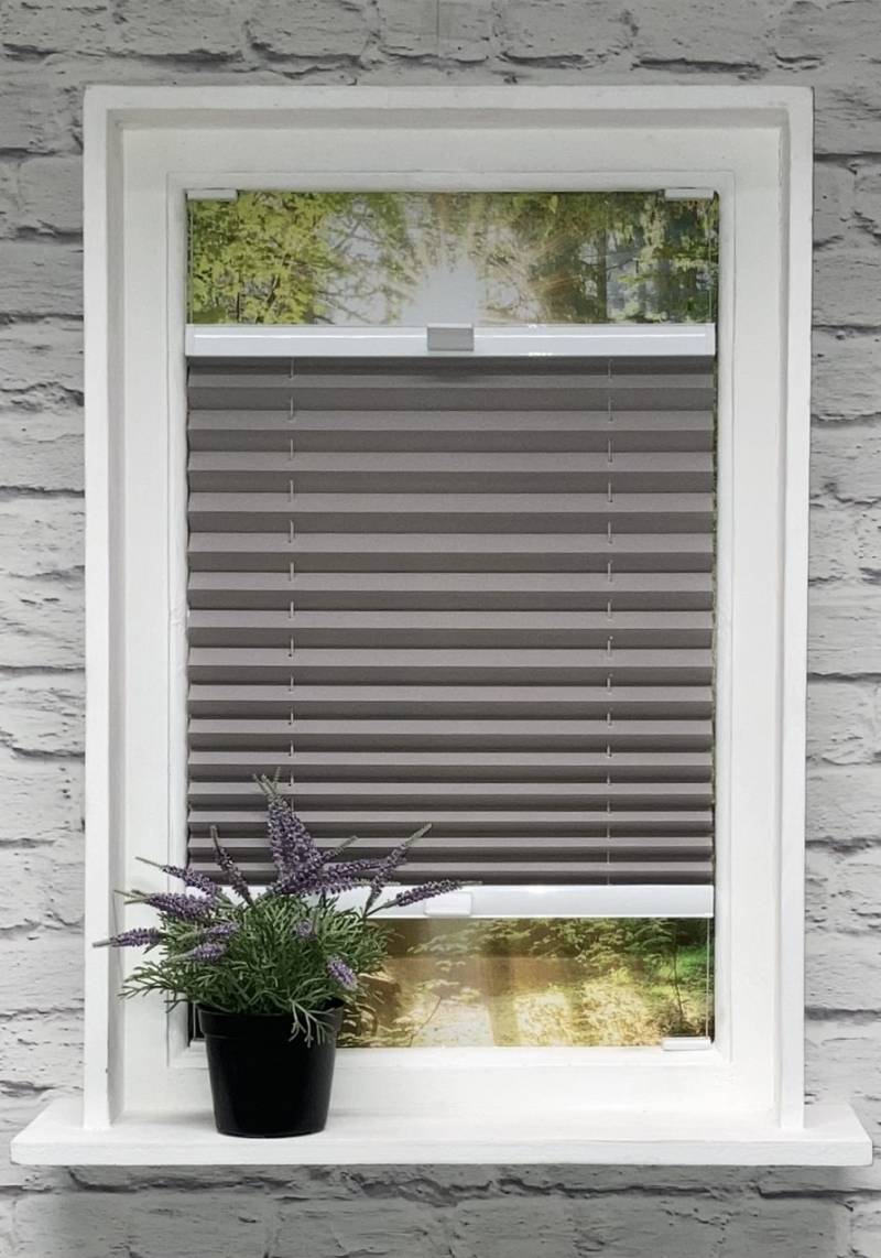 Plissee Kyoto Perl Silber-Grau Plissee Kyoto Perl Silber-Grau von Plissee-flix24.de