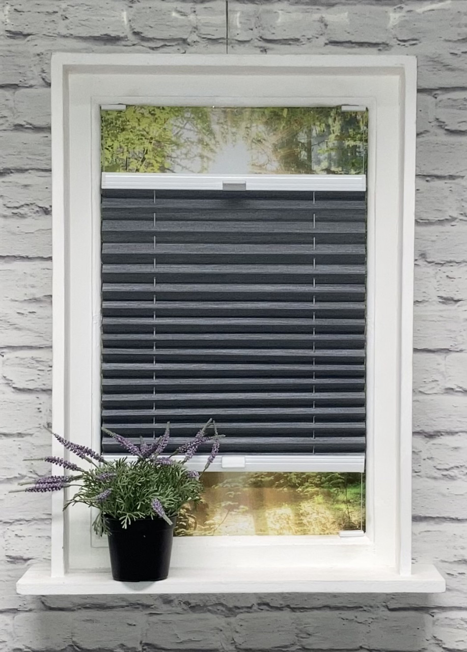 Plissee Madagaskar Perl Grau Plissee Madagaskar Perl Grau von Plissee-flix24.de