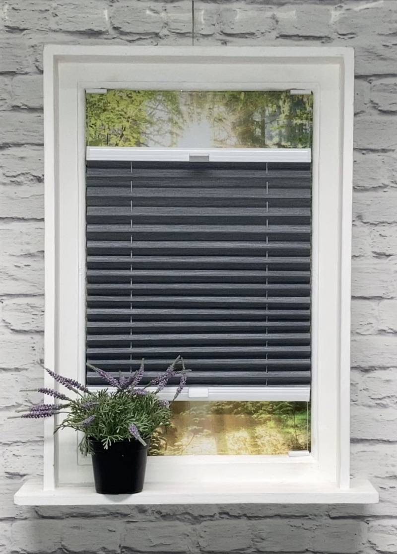 Plissee Madagaskar Perl Grau von Plissee-flix24.de