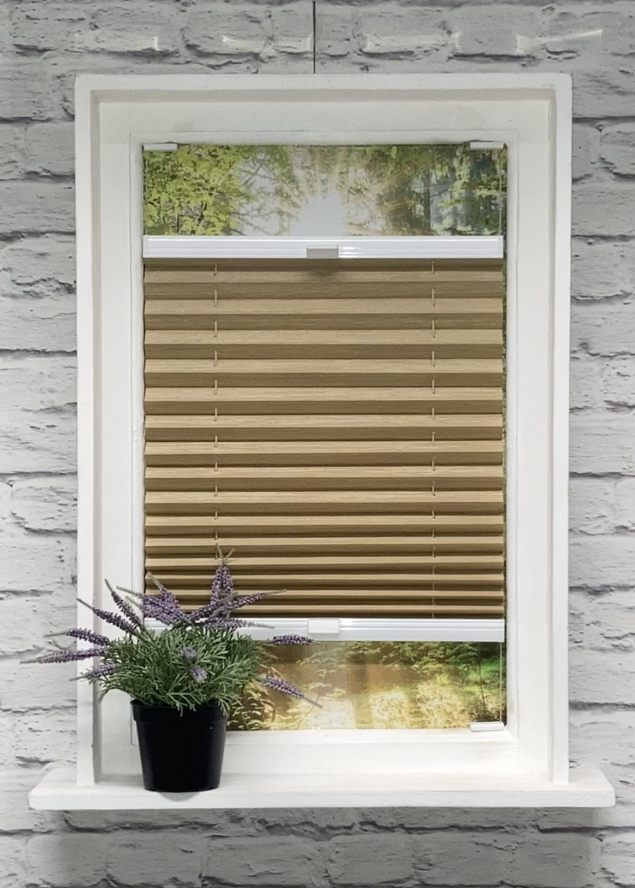 Plissee Madagaskar Perl Toffee Plissee Madagaskar Perl Toffee von Plissee-flix24.de