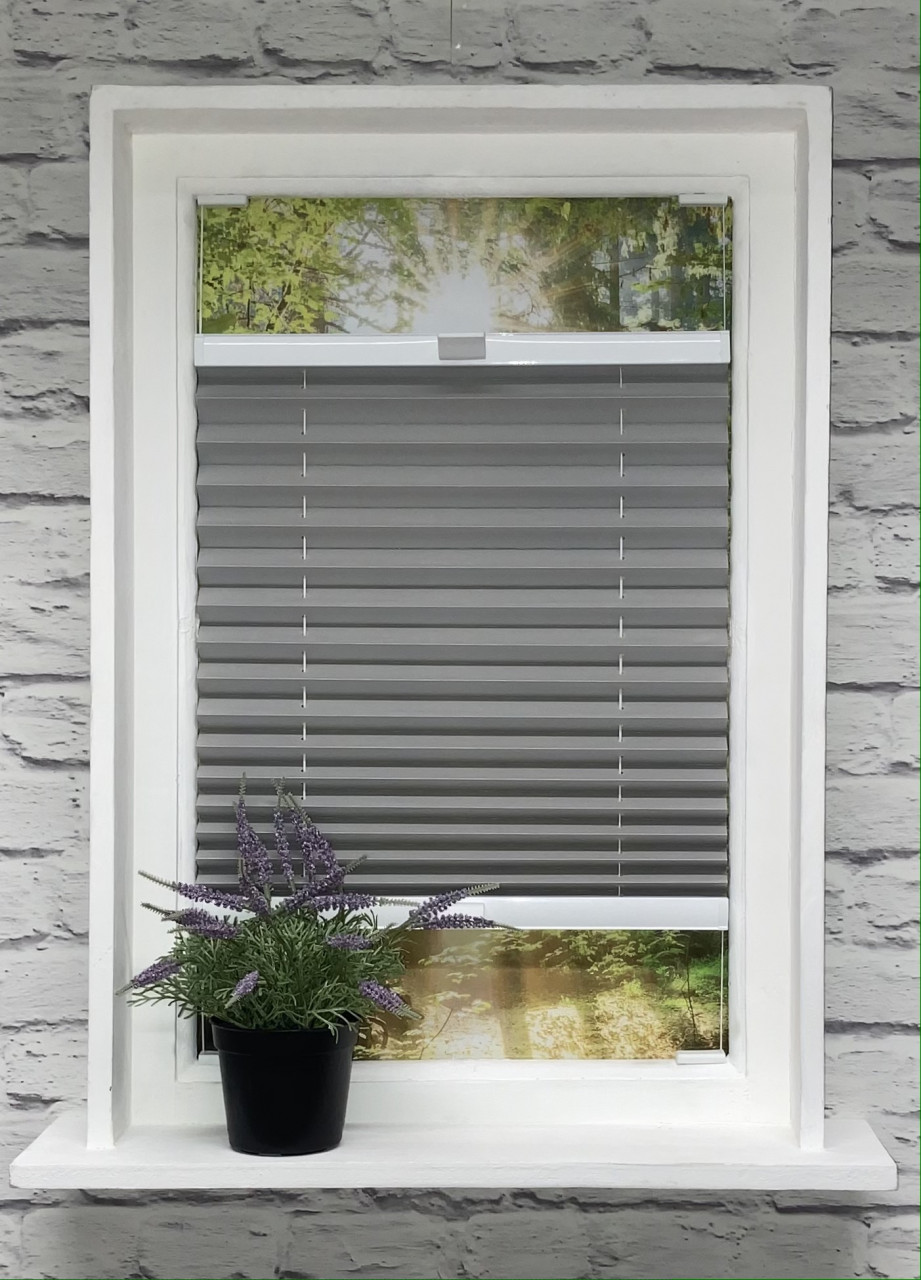 Plissee Vegas Metallic Silber Plissee Vegas Metallic Silber von Plissee-flix24.de