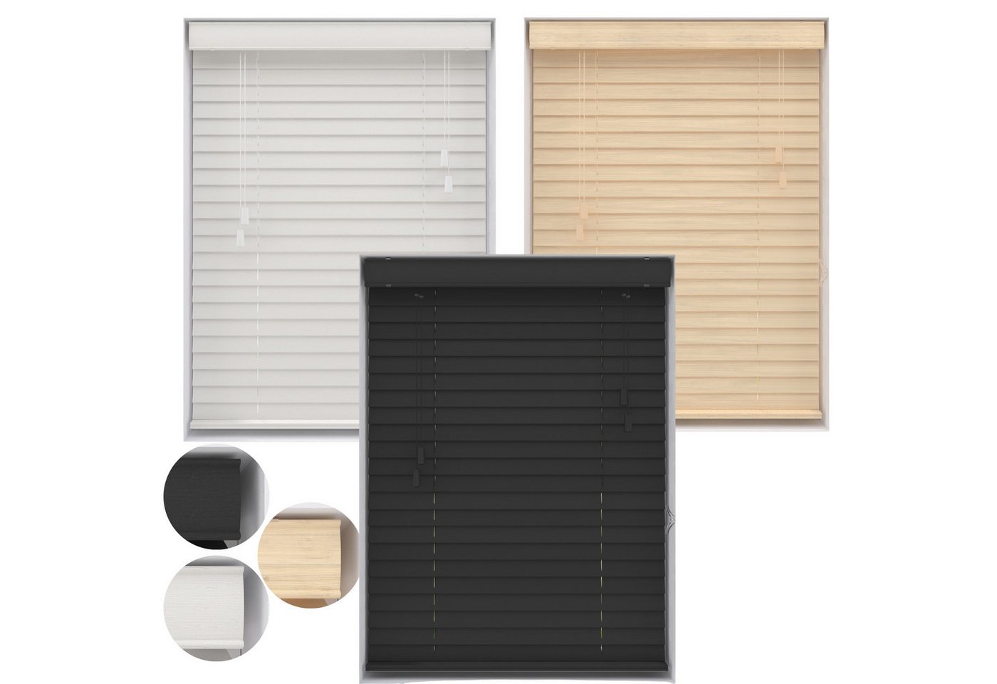 Plisseeonline Jalousie Holzjalousie, Wand/Decke und Fenstermontage, Wand,-Deckenmontage, Bis 150 cm breite und 130 cm höhe Fenstermontage Klemmfix inkl., Mit Holzmaserung Plisseeonline Jalousie Holzjalousie, Wand/Decke und Fenstermontage, Wand,-Deckenmontage, Bis 150 cm breite und 130 cm höhe Fenstermontage Klemmfix inkl., Mit Holzmaserung von Plisseeonline
