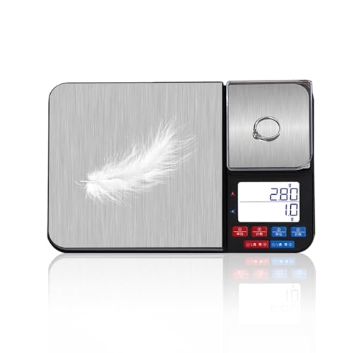 Plliocse Digitale Küchenwaage mit zwei Plattformen, 10 kg/0,01 g, hochpräzise Waage mit LCD-Display, Tara- und PCS-Funktionen, Edelstahl-Lebensmittelwaage für Lebensmittel, Backen, Hefe, Schmuck Plliocse Digitale Küchenwaage mit zwei Plattformen, 10 kg/0,01 g, hochpräzise Waage mit LCD-Display, Tara- und PCS-Funktionen, Edelstahl-Lebensmittelwaage für Lebensmittel, Backen, Hefe, Schmuck von Plliocse