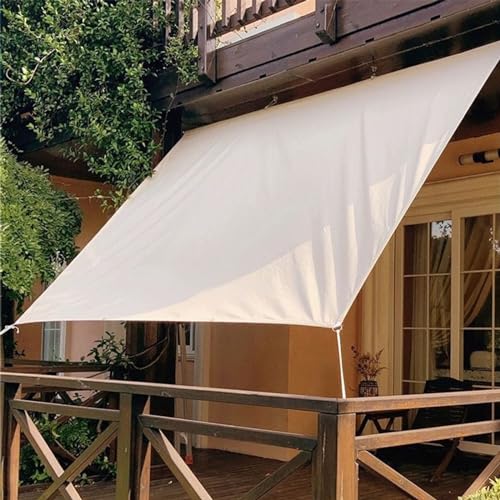 Sonnenschutzgewebe für Höfe, Outdoor-Sonnensegel, Balkon-Sonnenschutz, Sonnensegel, UV-beständig, wasserdicht und sonnendicht, geeignet für Schwimmbäder, Höfe und Pergolen.(Size:800CM*900CM/26.2FT*29. von Pllrbvshs