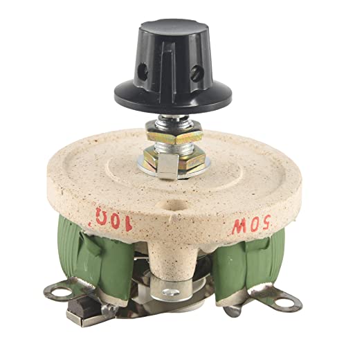 Plmvhpb 50 W Rheostat für variablen Kegelwiderstand mit Keramikpotentiometer von 10 Ohm von Plmvhpb