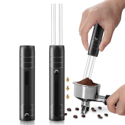 Plmvhpb Dehnbarer Espresso-Kaffeerührer Espressorührer mit Edelstahlnadeln 0,3 Mm, Wdt-Tool Espresso-Kaffeeverteiler von Plmvhpb