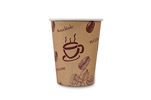 Kaffeebecher Premium 200 ml, Coffee to go, Pappe beschichtet (Kaffeebecher, 300 Stück) von Plock