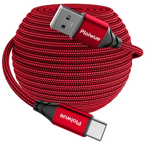 USB C Kabel 4 M Extra Lang USB C Ladekabel Nylon Geflochtenes PS5 Controller Ladekabel USB Typ C Kabel für Samsung Galaxy S22 S21 S20 S10 S9 S8 Note 10 9,PS5, HUAWEI P30 P20,LG V30 V20 G6 G5 (rot) USB C Kabel 4 M Extra Lang USB C Ladekabel Nylon Geflochtenes PS5 Controller Ladekabel USB Typ C Kabel für Samsung Galaxy S22 S21 S20 S10 S9 S8 Note 10 9,PS5, HUAWEI P30 P20,LG V30 V20 G6 G5 (rot) von Ploiwue