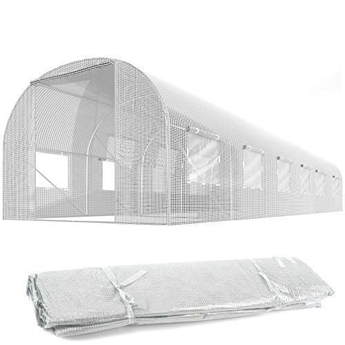 Plonos Ersatzfolie für Folientunnel Gartentunnel Gewächshaus Verschiedene Größen (3 x 6 m) von Plonos