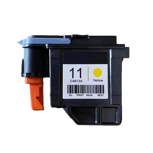 PlosFeng Druckkopf Remanufactured for 11 Druckkopf Designjet 70 100 110 500 510 500PS C4810A C4811A C4812A C4813A(11 printhead Yellow) von PlosFeng