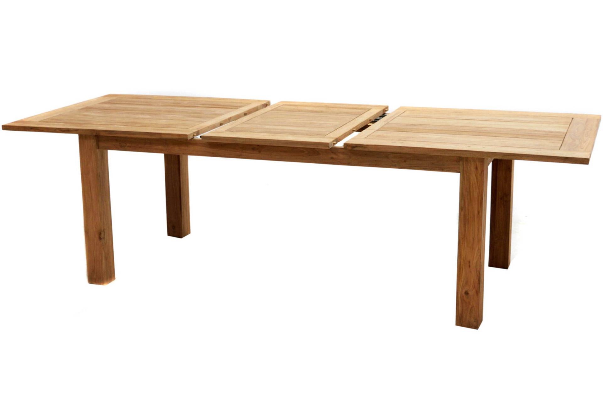 Ploß Idaho Rustikal- Ausziehtisch Teak, gebürstet, 166/210x100cm von Ploß