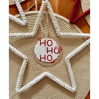 Makramee Weihnachtsstern | Mit Individueller Acrylscheibe | Türkranz Wandbehang Weihnachtsdeko Weihnachten Makramee Weihnachtsstern | Mit Individueller Acrylscheibe | Türkranz Wandbehang Weihnachtsdeko Weihnachten von PlotandKnotShop