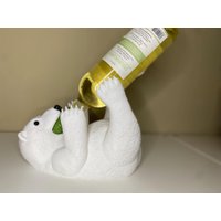 Eisbär Weinflaschenhalter - Origineller Flaschenhalter Aus 3D-Druck | Geschenk Für Weinliebhaber & Stilvolle Dekoration von PlottNPrint24
