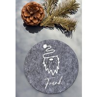 Personalisierte Filzuntersetzer Mit Namen - Untersetzer Name Weihnachten Weihnachtsgeschenk Personalisiert & Handmade von Plottalina